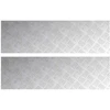 Laiptų danga Stačiakampio 2 pcs Sidabro 100 x 30 cm Aliuminis