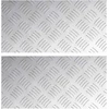 Laiptų danga Stačiakampio 2 pcs Sidabro 40 x 20 cm Aliuminis
