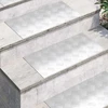 Laiptų danga Stačiakampio 2 pcs Sidabro 60 x 30 cm Aliuminis