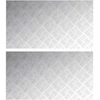Laiptų danga Stačiakampio 2 pcs Sidabro 90 x 50 cm Aliuminis