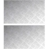 Laiptų danga Stačiakampio 2 pcs Sidabro 70 x 40 cm Aliuminis
