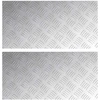 Laiptų danga Stačiakampio 2 pcs Sidabro 60 x 30 cm Aliuminis