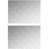 Laiptų danga Stačiakampio 2 pcs Sidabro 70 x 50 cm Aliuminis