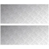 Laiptų danga Stačiakampio 2 pcs Sidabro 100 x 40 cm Aliuminis