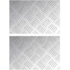 Laiptų danga Stačiakampio 2 pcs Sidabro 30 x 20 cm Aliuminis