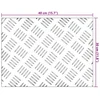 Laiptų danga Stačiakampio 2 pcs Sidabro 40 x 30 cm Aliuminis