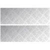 Laiptų danga Stačiakampio 2 pcs Sidabro 60 x 20 cm Aliuminis