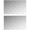 Laiptų danga Stačiakampio 2 pcs Sidabro 80 x 50 cm Aliuminis