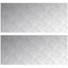 Laiptų danga Stačiakampio 2 pcs Sidabro 90 x 40 cm Aliuminis