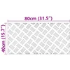 Laiptų danga Stačiakampio 2 pcs Sidabro 80 x 40 cm Aliuminis