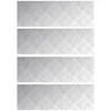 Laiptų danga Stačiakampio 4 pcs Sidabro 60 x 20 cm Aliuminis