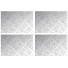 Laiptų danga Stačiakampio 4 pcs Sidabro 30 x 20 cm Aliuminis