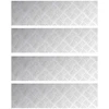 Laiptų danga Stačiakampio 4 pcs Sidabro 70 x 20 cm Aliuminis