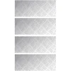 Laiptų danga Stačiakampio 4 pcs Sidabro 50 x 20 cm Aliuminis