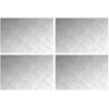 Laiptų danga Stačiakampio 4 pcs Sidabro 60 x 40 cm Aliuminis