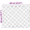 Laiptų danga Stačiakampio 4 pcs Sidabro 60 x 50 cm Aliuminis