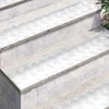 Laiptų danga Stačiakampio 4 pcs Sidabro 100 x 20 cm Aliuminis