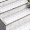 Laiptų danga Stačiakampio 4 pcs Sidabro 90 x 30 cm Aliuminis