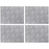 Laiptų danga Stačiakampio 4 pcs Sidabro 40 x 30 cm Aliuminis