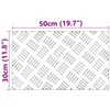 Laiptų danga Stačiakampio 4 pcs Sidabro 50 x 30 cm Aliuminis