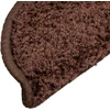 Laiptų kilimėliai, 20 vnt., 56x17x3 cm, rudi, pusapvaliai