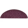 Laiptų kilimėliai, 30 vnt., 56x17x3 cm, tamsiai violetiniai, pusapvaliai
