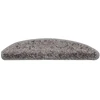 Laiptų kilimėliai, 30 vnt., pilki, 56x17x3 cm, pusapvaliai