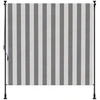 Lauko Ritininė Žaliuzė Antracito ir baltos 150 x 270 cm