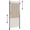 Lauko roletas, geltonas/baltas, 100x270cm, audinys ir plienas