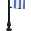 Lauko roletas, mėlynas ir baltas, 150x270cm, audinys ir plienas