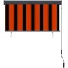 Lauko roletas, oranžinės ir rudos spalvų, 120x250cm