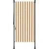 Lauko roletas, oranžinis/baltas, 100x270cm, audinys ir plienas