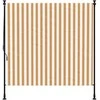 Lauko roletas, oranžinis/baltas, 150x270cm, audinys ir plienas