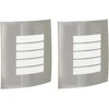 Pakabinamas šviestuvas Lauko sieninė lemputė 2 pcs Sidabro 23.5 x 9 x 26 cm