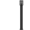 Lauko šviestuvai, 3vnt., juodi, 110cm, nerūdijantis plienas