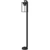 Lauko šviestuvas, juodos spalvos, 100cm, nerūdijantis plienas