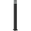 Lauko šviestuvas, juodos spalvos, 110cm, aliuminis
