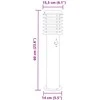 Lauko šviestuvas su jutikliu, juodas, 60cm, plienas