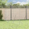 Lauko voljeras šunims, sidabrinis, 6x10x2m, plienas