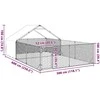 Lauko voljeras šunims su aptvaru, 6x3x1,9m, plienas