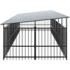 Lauko voljeras šunims su stogu, plienas, 11,26m²