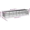 Lauko voljeras šunims su stogu, plienas, 13,14m²