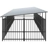 Lauko voljeras šunims su stogu, plienas, 13,14m²