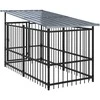 Lauko voljeras šunims su stogu, plienas, 18,77m²
