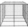Lauko voljeras šunims su stogu, plienas, 7,26m²