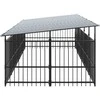 Lauko voljeras šunims su stogu, plienas, 9,38m²