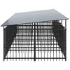 Lauko voljeras šunims su stogu, plienas, 9,38m²