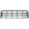 Lauko voljeras šunims su stogu, plienas, 9,38m²