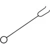Laužavietė su žarstekliu, 50cm, plienas, XXL