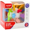 Lean Toys Kūdikių sensorinis žaislas su sukimosi funkcija ir kramtymo elementais